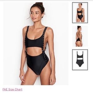 Swim Thong One Piece Buckle Cutout FAE Victoria’s Secret Xs NWOT